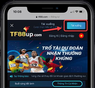 5 bước tải app TF88 nhanh gọn, dễ thực hiện