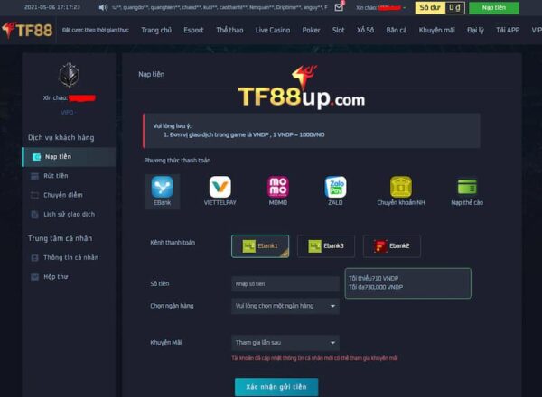 Vì sao người chơi đua nhau gửi tiền TF88