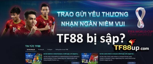 Xoa tan tin đồn TF88 bị sập làm người chơ lo lắng